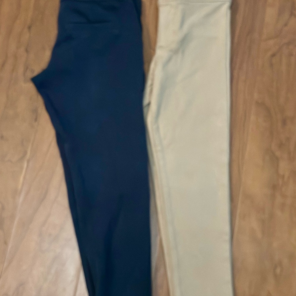 OshKosh B'gosh Navy and Cream Kids Leggings - Picture 2 of 4